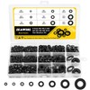 1200Pcs Nylon Flat Washers for Screws Bolts, Black Plastic Washers,