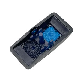 6 Pack Marine Boat Rocker Switch Cover Cap Single Square Blue Lens for Carling Actuator/Rocker Switch Dashboard,with Switch Sticker Label