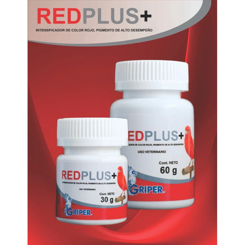 Redplus+ 60g (cantaxantina Al 10%) Pigmento Rojo Para Canar
