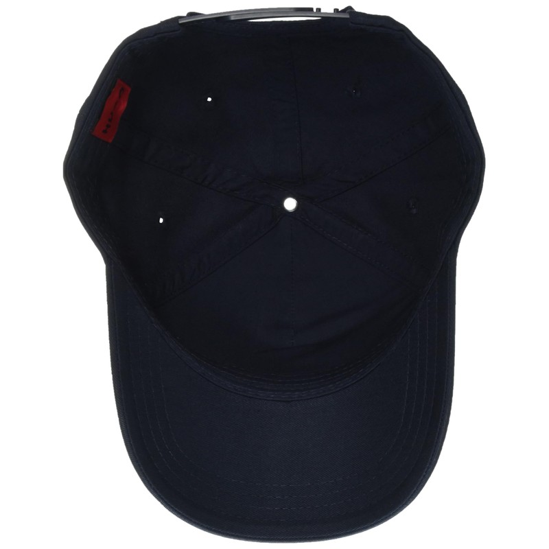 HUGO Big Logo Cotton Baseball Hat Navy