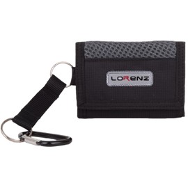 Mens/Gents/Kids Small Canvas Style Wallet/Money/Coin Holder/Pouch - Black