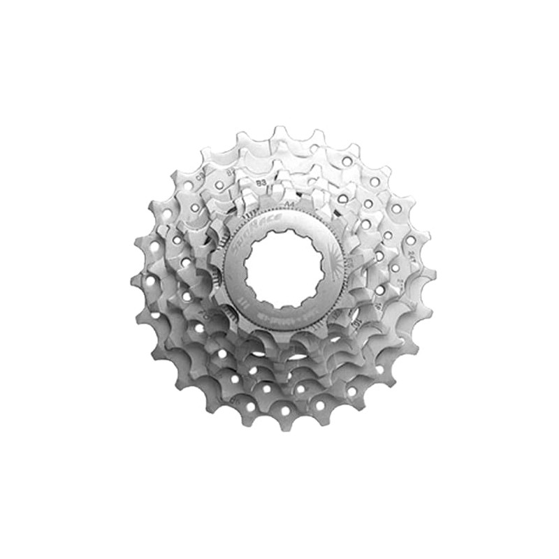 SUNRACE Cassette de Piñones Ruta CSR86 8P 11/23D Nickel Plata