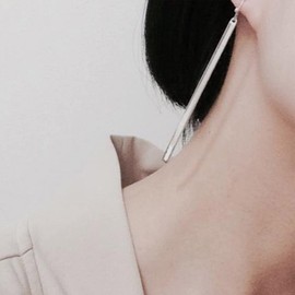 Yienate Vertical Long Bar Drop Earrings Gold Rod Dangle Earring Elegant Geometric Bar Pierced Linear Dangle Earrings Prom Earrings Jewellery for Women Girls, Metal