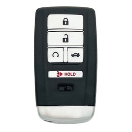 AYGUCEKE Replacement Key Fob Cover Case fit for Acura RLX RDX MDX ILX TLX PLX NSX TL Smart Keyless Entry Key Fob Shell (5 Button)