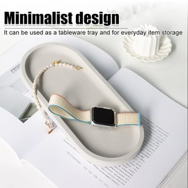 Diatomaceous Earth Sink Caddy, Water Absorbing Dish Soap Holder Reversible Sink Tray for Kitchen, Living Room, Bathroom, Sink