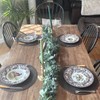 ZEONHEI 16 PCS Dark Grey Woven Placemats, 38cm/18cm Round Meal