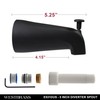Westbrass E531DUS-62 Universal Fit 5-1/4" Diverter Tub Spout, Zinc, Matte