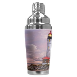 Mugzie 20 Ounce Stainless Steel Cocktail Shaker with Insulated Wetsuit Cover - Lighthouse Of Michigan