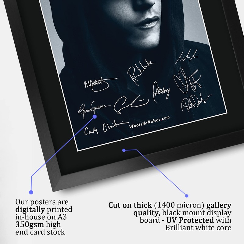 HWC Trading A3 FR Mr Robot Rami Malek Gifts Printed