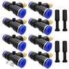 CESFONJER Irrigation Spray Nozzles, 8Pcs Brass Misting Nozzle Connect 10mm
