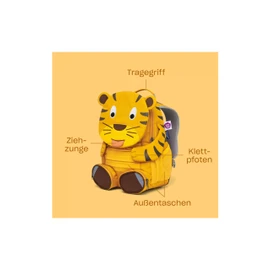 Affenzahn Unisex Children's Giraffe Small Nursery Backpacks, Giraffe - Orange, Modern