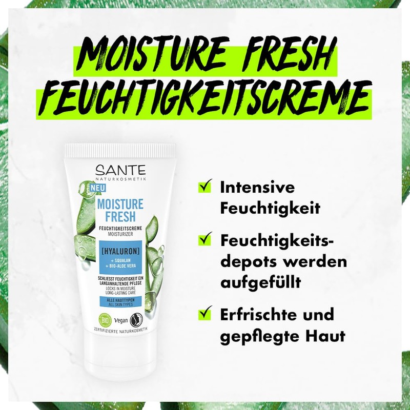 Sante Naturkosmetik Moisture Fresh Hyaluronic Moisturising Cream 50ml