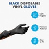 100 Black Vinyl Disposable Gloves | Latex | Powder Free