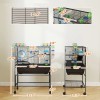 Hamster Cage 3 Tier with Deep Tray Rolling Storage Shelf