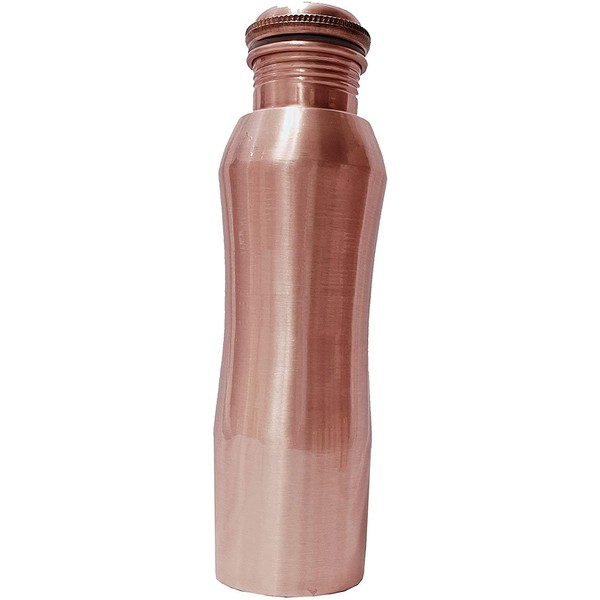 Curve Copper Water Bottle 34 Oz Joint Free-Ayurveda Health for