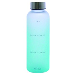 Water Bottle, 0.5 L; Bottle, 16.9 fl oz (500 ml), Includes Time Marker, BPA Free, Drink 2 Liters of Water Per Day; Outdoor Sports Bottle, Large Capacity, Blue, 16.9 fl oz (500 ml)