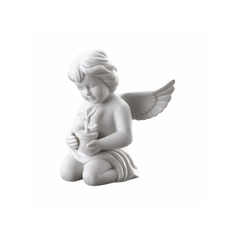 Rosenthal Angel with Flower Pot Matt White 9999 cm