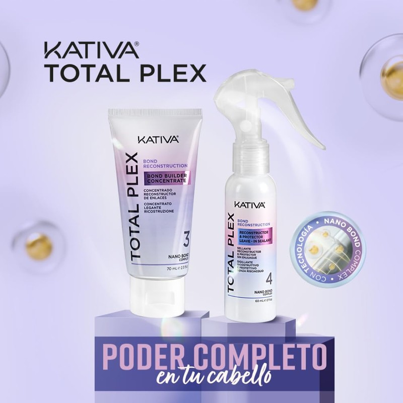 Kativa Total Plex Bond Repair, Rebuilder for Hair Bindings, Hair