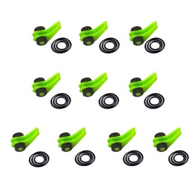 JueDi Fishing Rod Hook Keeper Fishing Rod Hook Holder with 3 Different Rubber Rings Fish Hook Keeper 10pcs Green