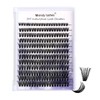 Cluster Lashes Individual 40D Lash Extensions C/D Curl Wispy DIY