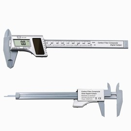 Solar Power Digital Caliper, Digital Vernier Caliper, 0-150mm / 0-6" Vernier Caliper with LCD Screen Inch/Metric Conversion Engineering Tools