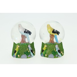 Cornelißen Glitter Ball Budgie Double Animal Snow Miniature Shaker Glass Ball
