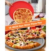 LYNG Pizza Pans 16 Inch 2 Pack Silicone Round Pizza