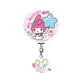 Tee's Factory Sanrio SR-5542616MM Can Badge with Charm, My Melody, Φ 2.2 x D0.2 inches (5.6 x 0.5 cm)