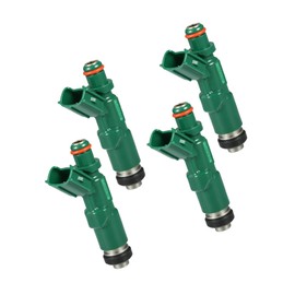 Partuto Fuel Injector, Engine Fuel Injection Nozzle No.23209-21020 for Toyota Prius 2001-2009 1.5L for Toyota Echo Base 2000-2005 1.5L Green, 4 Pcs Replacement
