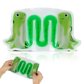 Squishy Sensory Toys for Kids, Fidget Maze Toy Sensory Tube Filled with Colorful Goo, Sensory Calming Toys for Boys Girls with Autism, ADHD, Suitable for Classroom Prizes, Gifts, Green