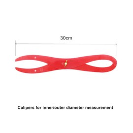 HomeSoGood Clay Pottery Measuring Tool Arc Plastic Caliper Inner and Outer Diameter Measuring Caliper Length 12"