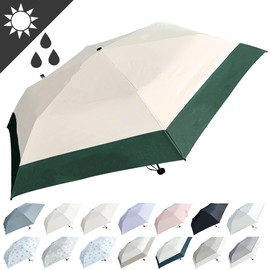 Folding Umbrella, UV Protection, 100 % Light Blocking, Foldable, For Both Sunny and Rainy Weather, Lightweight, 4.2 oz (120 g), Folding Parasol, Women's, Men's, UV Protection, Windproof, Water