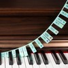ZHRUNS Removable Piano Key Stickers - 61 Key Glow-in-The-Dark Keyboard