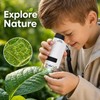 Kids Microscope Kit for STEM Learning – Portable 120X Science