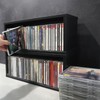 sdroceRyaM CD Storage Rack Stackable Organizer Disc Display Stands Hold