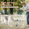 Cold Resistant Cat Playpen PVC Dog Playpen - 90''Portable &