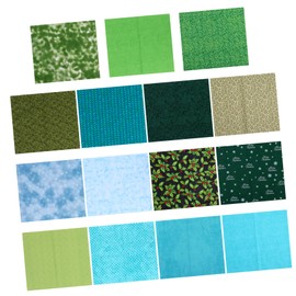 IWOWHERO 15pcs Patchwork Cloth Cotton Fabric Kit for DIY Crafts Durable Quilting Material for Handmade Projects