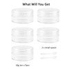 5pcs Travel Pots for Toiletries Transparent Plastic Travel Container Jars