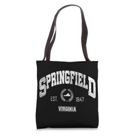 Springfield VA | Virginia | Vintage Throwback Tote Bag