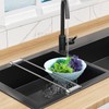 Expandable Over Sink Water Bottle Drying Rack with Dish Cloth