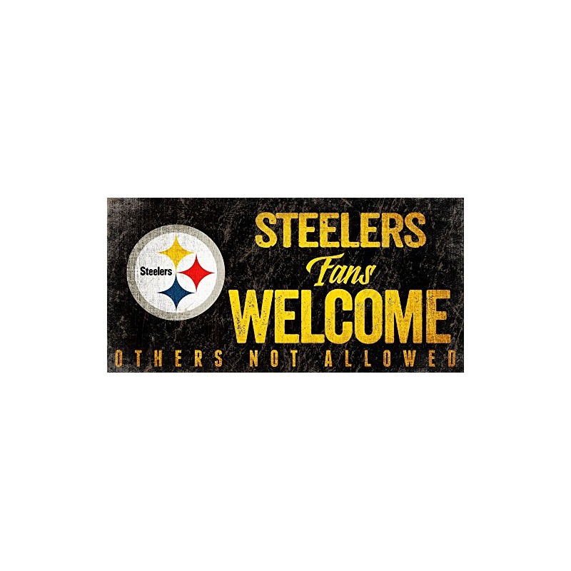 Ventilador Creaciones Pittsburgh Steelers Fans señal de Bienvenida, Multi