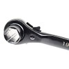 Hexagon Scaffold Podger Ratchet Spanner Ratcheting Socket Wrench Tool 19mm/22mm