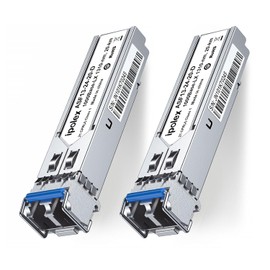 ipolex 1.25G SFP Transceiver, 1000Base-LX 1310nm 20km Singlemode LC Mini-Gbic Module Compatible with HP-ProCurve J4859A/ J4859B/ J4859C/ J4859D. Pack of 2