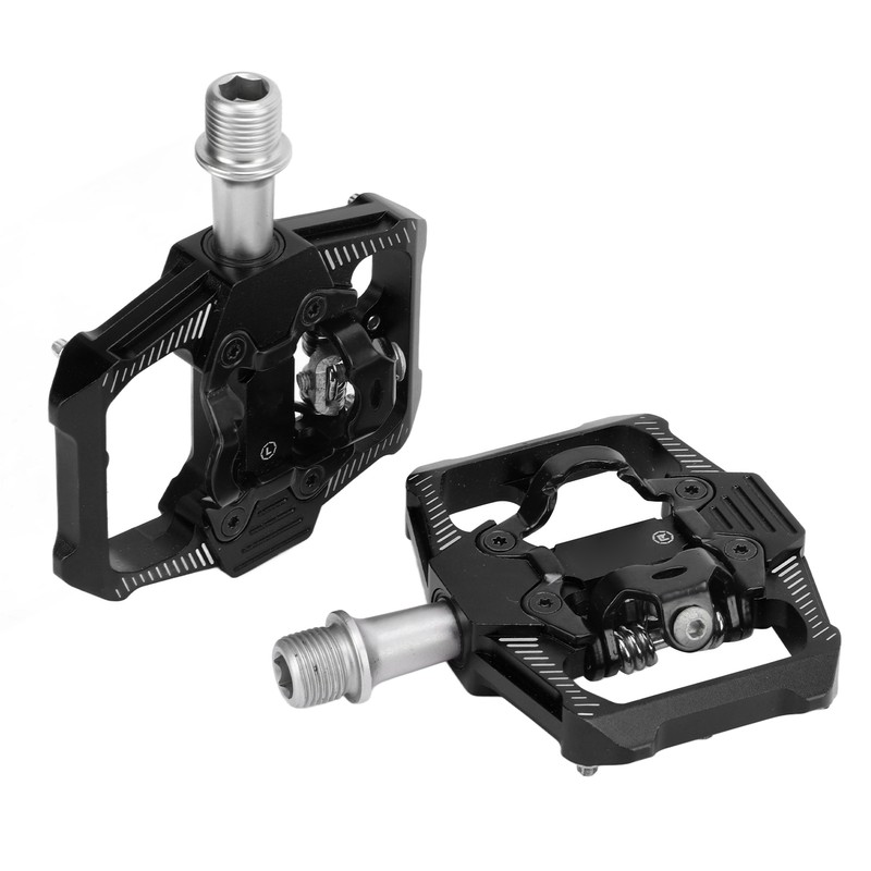 Dual Function Bicycle Pedal Flat Clipless Cleats 3 Sealed Bearings