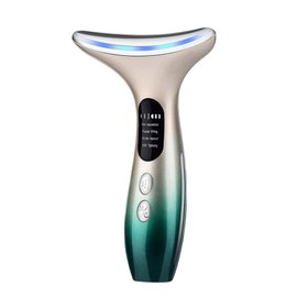 Face Massager，Anti-Wrinkle Face Device，Portable Skin Tightening Beauty Toning Device with 45 ±5°C Heat and 4 Massage Modes for SkinTightening & Neck Lifting EMS Massage Face Toning Firming (Gradient)