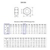 TERF M4 Hex Hexagon Nut M4 (4mm) Steel Hex Full