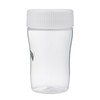ELANDA Shaker Bottle, Protein Shaker, BPA Free, White, Simple, 11.8