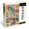Lantern Press Woodblock Cities Collage, Exploration Nation, 1000 Piece Jigsaw