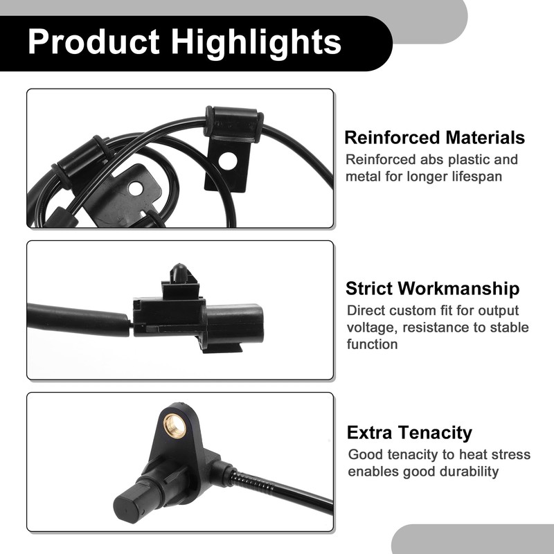 Partuto ABS Wheel Speed Sensor Front Right ABS Sensor Anti-lock