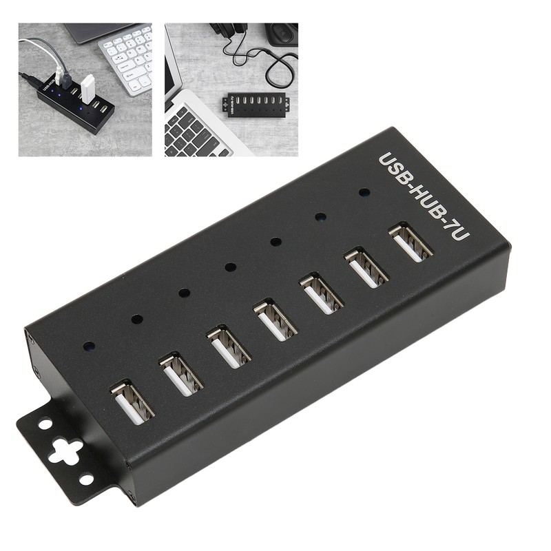 7 Port USB HUB Industrial Grade USB2.0 HUB Multiple Protection